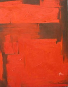 AT THE RED STREET CORNERoil on canvas-73 x 92-2500USD